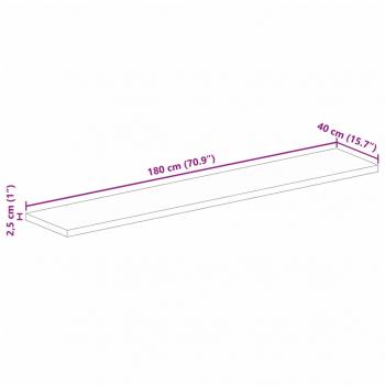 Tischplatte 180x40x2,5 cm Rechteckig Massivholz Akazie