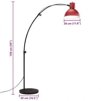 Stehleuchte 25 W Rot 150 cm E27