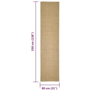 Teppich Natur Sisal 80x350 cm