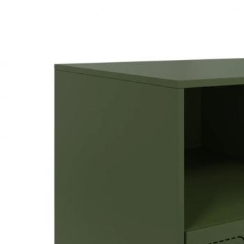 TV-Schrank Olivgrün 99x39x44 cm Stahl