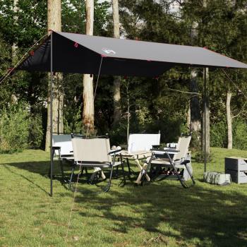 ARDEBO.de - Tarp Grau und Orange 360x294 cm Wasserdicht