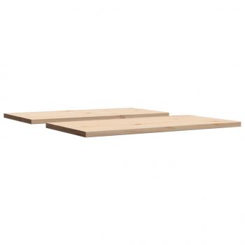 Tischplatten 2 Stk. 90x45x2,5 cm Rechteckig Massivholz Kiefer