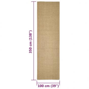 Teppich Natur Sisal 100x350 cm