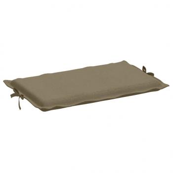 Sonnenliegen-Auflage Melange Taupe 186x58x3 cm Stoff