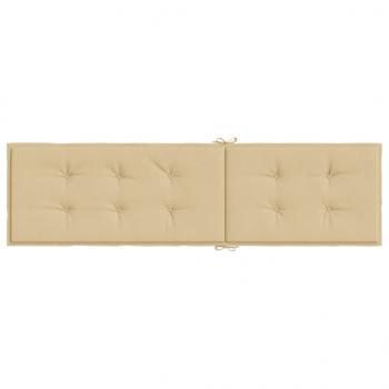 Liegestuhl-Auflage Melange Beige (75+105)x50x3 cm Stoff