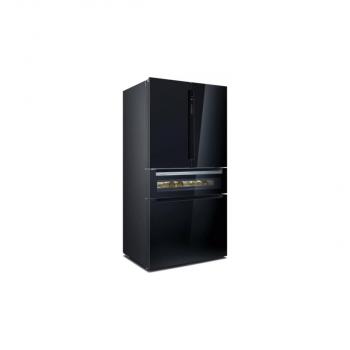 ARDEBO.de Siemens KF96RSBEA iQ700 Side-by-Side-Kombination mit Getränkeschublade, 90,6 cm breit, 572 L, noFrost, Multi-Airflow-System, Home Connect, schwarz