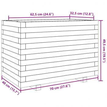 Pflanzkübel 70x40x49,5 cm Massivholz Douglasie