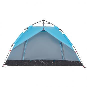 Kuppel-Campingzelt 2 Personen Blau Quick Release