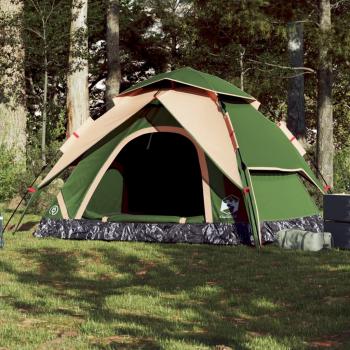 ARDEBO.de - Kuppel-Campingzelt 5 Personen Grün Quick Release