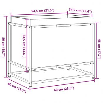 Pflanzkübel 60x40x50 cm Massivholz Douglasie