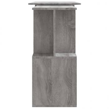 Eckschreibtisch Grau Sonoma 200x50x76 cm Holzwerkstoff