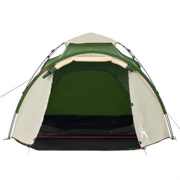 Kuppel-Campingzelt 3 Personen Grün Quick Release