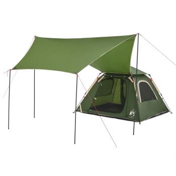 Kuppel-Campingzelt 4 Personen Grün Quick Release