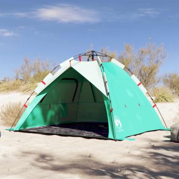 ARDEBO.de - Strandzelt 3 Personen Seegrün Quick Release Wasserdicht