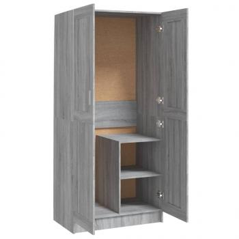 Kleiderschrank Grau Sonoma 82,5x51,5x180 cm Holzwerkstoff