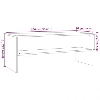 TV-Schrank Grau Sonoma 100x40x40 cm Holzwerkstoff