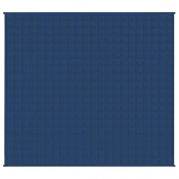 Gewichtsdecke Blau 220x235 cm 15 kg Stoff