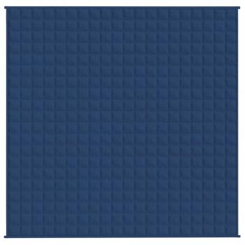 Gewichtsdecke Blau 200x200 cm 13 kg Stoff