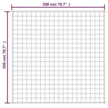 Gewichtsdecke Blau 200x200 cm 13 kg Stoff