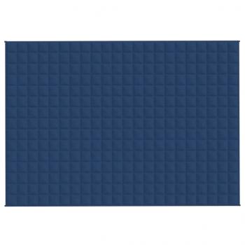 Gewichtsdecke Blau 155x220 cm 7 kg Stoff