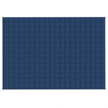 Gewichtsdecke Blau 138x200 cm 6 kg Stoff