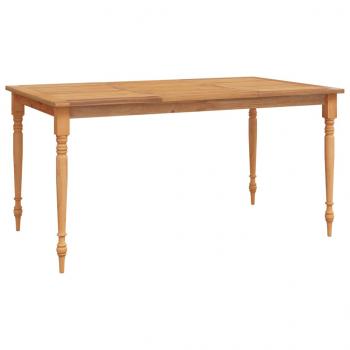 Batavia-Tisch 150x90x75 cm Massivholz Teak