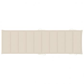 Sonnenliegen-Auflage Creme 186x58x3 cm Oxford-Gewebe