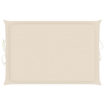 Sonnenliegen-Auflage Creme 186x58x3 cm Oxford-Gewebe