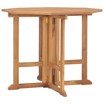 ARDEBO.de - Klappbarer Garten-Esstisch 90x90x75 cm Massivholz Teak