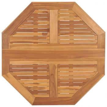 Klappbarer Garten-Esstisch 90x90x75 cm Massivholz Teak