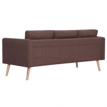 3-Sitzer-Sofa Stoff Braun