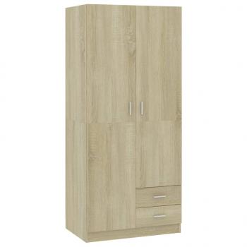 Kleiderschrank Sonoma-Eiche 80x52x180 cm Holzwerkstoff