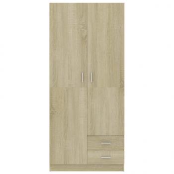 Kleiderschrank Sonoma-Eiche 80x52x180 cm Holzwerkstoff