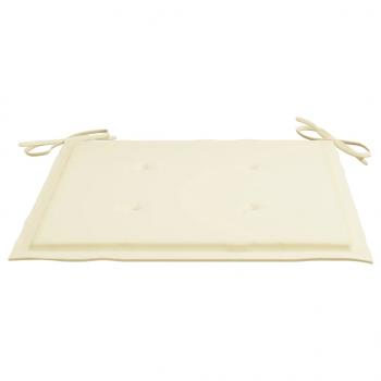 Gartenstuhl-Kissen 6 Stk. Creme 40x40x3 cm Oxford-Gewebe