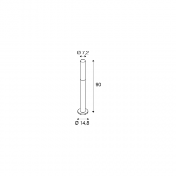 SLV APONI 90 Outdoor Standleuchte, LED, 3000K, anthrazit, IP65 (1000682)