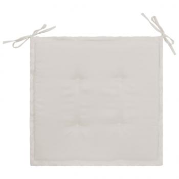 Gartenstuhl-Kissen 4 Stk. Creme 40x40x3 cm Oxford-Gewebe