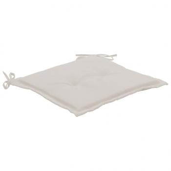 Gartenstuhl-Kissen 4 Stk. Creme 40x40x3 cm Oxford-Gewebe