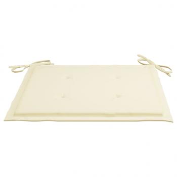 Gartenstuhl-Kissen 4 Stk. Beige 50x50x3 cm Oxford-Gewebe