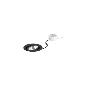 ARDEBO.de Brumberg BB03 LED-Einbaustrahlerset, Phasenabschnitt dimmbar (Rundkonverter), 6 W, 630lm, 3000 K, strukturschwarz (40363183)