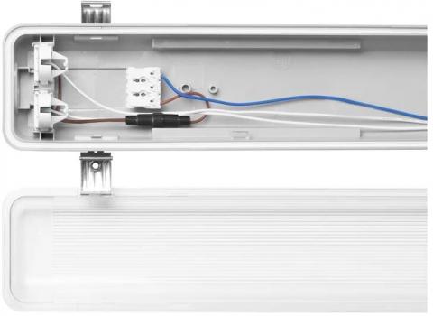 LEDVANCE DAMP PROOF HOUSING GEN 3 1200 P 2XLAMP I, Feuchtraumleuchte, T8-LED-Lampen, IP65, 220-240V, G13, grau (4099854118111)