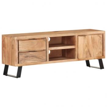 TV-Schrank 120x30x42 cm Akazie Massivholz mit Naturkanten