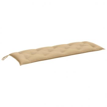 Gartenbank-Auflage Melange Beige 150x50x7 cm Stoff