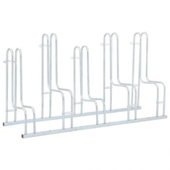 ARDEBO.de - Fahrradständer für 5 Fahrräder Freistehend Verzinkter Stahl
