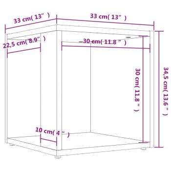 Beistelltisch Sonoma-Eiche 33x33x34,5 cm Holzwerkstoff