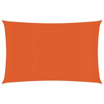 ARDEBO.de - Sonnensegel 160 g/m² Orange 2,5x3,5 m HDPE