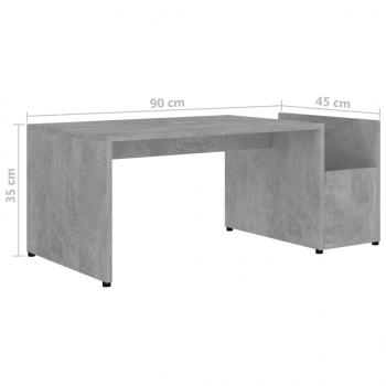 Couchtisch Betongrau 90x45x35 cm Holzwerkstoff