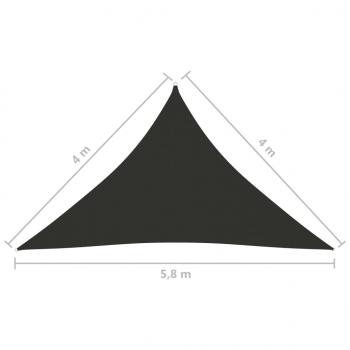 Sonnensegel Oxford-Gewebe Dreieckig 4x4x5,8 m Anthrazit