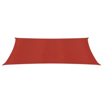 Sonnensegel 160 g/m² Rot 3x5 m HDPE