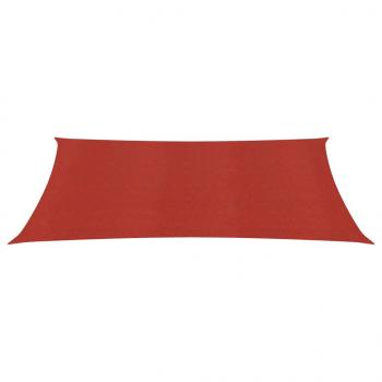 Sonnensegel 160 g/m² Rot 5x7 m HDPE