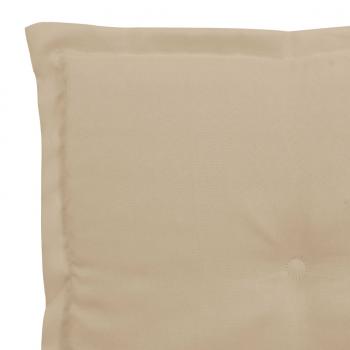 Gartenstuhl-Kissen 2 Stk. Beige 50x50x3 cm Oxford-Gewebe